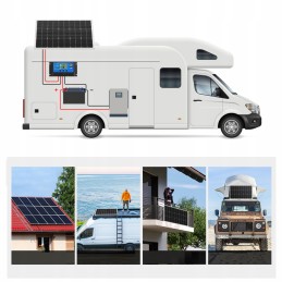 Solar photovoltaic panel 100w 18v set controller cables