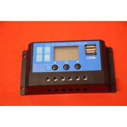 12 24v 10a solar controller charging pwm lcd usb