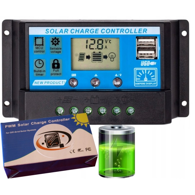 10a proprietary solar charging controller usb 12 24v