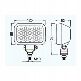 LED floodlight lamp 60 led 12 24v