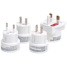 World adapter crusader travel adapter set