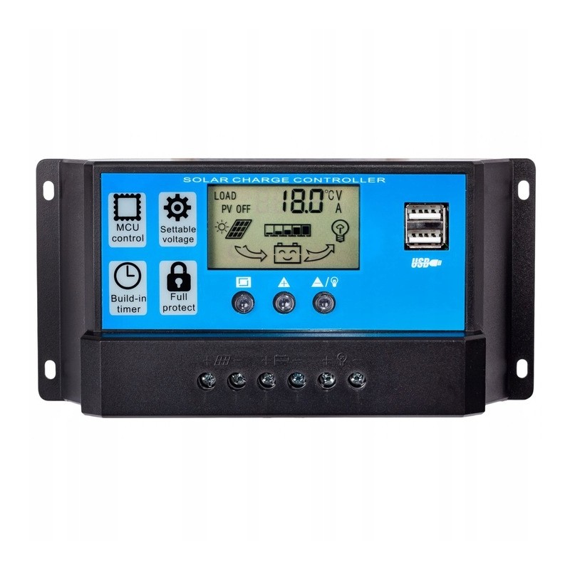 Proprietary solar controller 40a LCD 12 24v