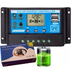 Proprietary solar charging controller LCD USB 12 24v