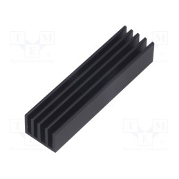1 pcs x FISCHER ELEKTRONIK - SK 633 75 SA - Heatsink: extruded, grilled, black, L: 75mm, W: 19mm, H: 14mm