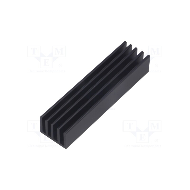 1 pcs x FISCHER ELEKTRONIK - SK 633 75 SA - Heatsink: extruded, grilled, black, L: 75mm, W: 19mm, H: 14mm
