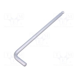 1 pcs x KING TONY - 112008MR - Wrench, hex key,spherical, HEX 8mm, tool steel, long, 208mm