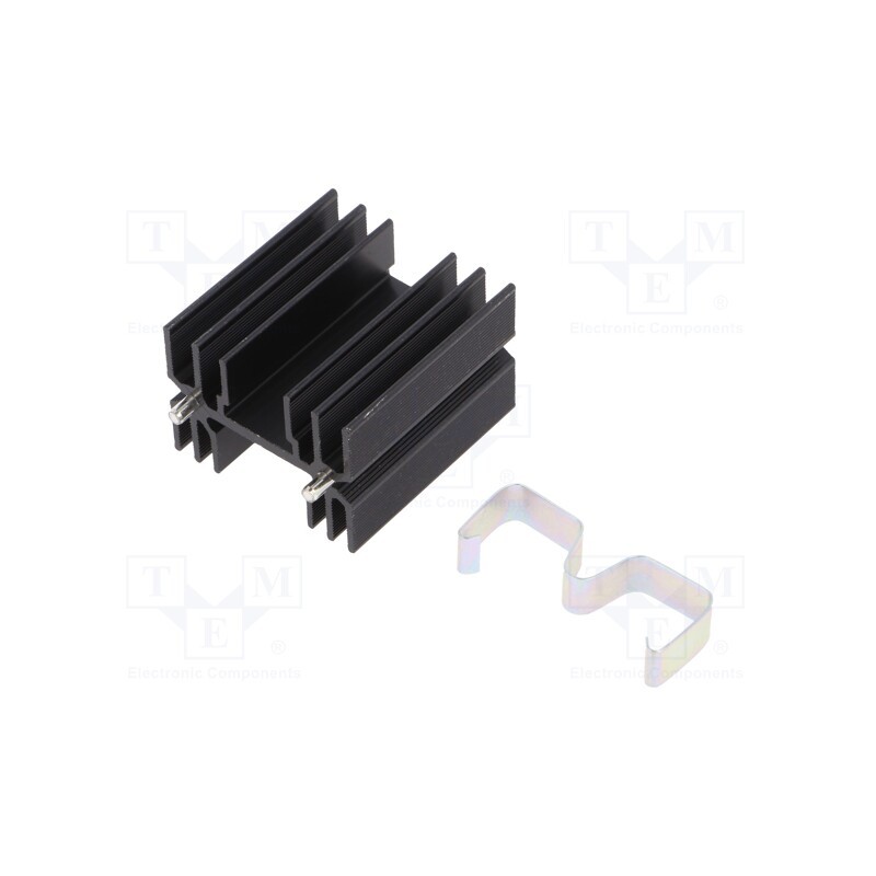 1 pcs x ALUTRONIC - PR31/38/MC - Heatsink: extruded, H, TO218,TO220,TOP3, black, L: 38mm, W: 35mm
