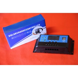 12 24v 40a solar charge controller pwm lcd usb