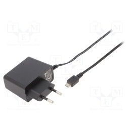 1 pcs x POS - POSC05200A-MICRO - Power supply: switched-mode, plug, 5VDC, 2A, 10W, Plug: EU, 78.7%