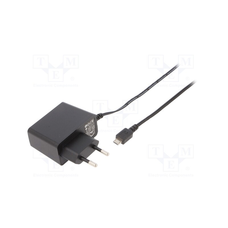 1 pcs x POS - POSC05200A-MICRO - Power supply: switched-mode, plug, 5VDC, 2A, 10W, Plug: EU, 78.7%