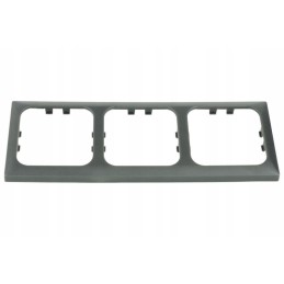 Triple frame for Haba anthracite trailer socket