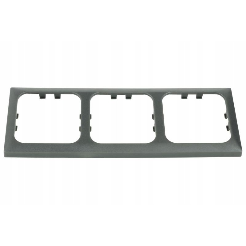 Triple frame for Haba anthracite trailer socket