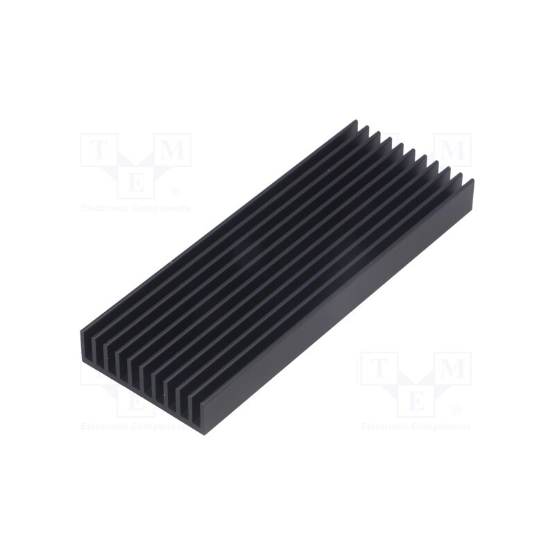 1 pcs x FISCHER ELEKTRONIK - SK 564 100 SA - Heatsink: extruded, grilled, black, L: 100mm, W: 37mm, H: 10mm