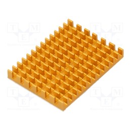 1 pcs x - ODS-15695 - Heatsink: extruded, grilled, Raspberry Pi, golden, L: 40mm, W: 30mm