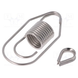 1 pcs x PIZZATO ELETTRICA - VF AF-ME78 - Spring with lug for rope tightening, FC/FD/FL/FP