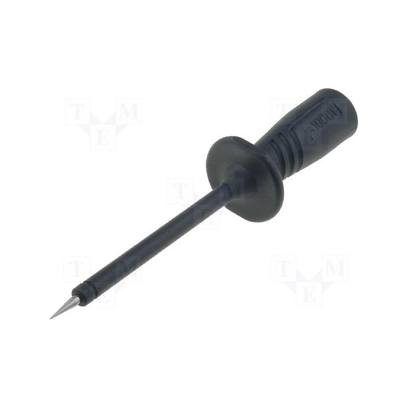 1 pcs x HIRSCHMANN T&M - PRUEF 2600 C2 SW - Probe tip, 1000V, black, Tip diameter: 2mm, Socket size: 4mm