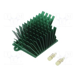 1 pcs x Advanced Thermal Solutions - ATS-1043-C1-R0 - Heatsink: extruded, grilled, BGA, green, L: 41mm, W: 45mm, H: 25mm