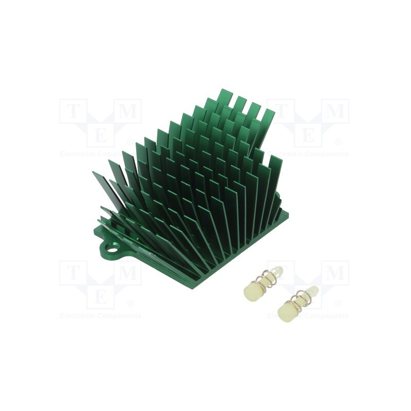 1 pcs x Advanced Thermal Solutions - ATS-1043-C1-R0 - Heatsink: extruded, grilled, BGA, green, L: 41mm, W: 45mm, H: 25mm
