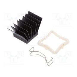 1 pcs x Advanced Thermal Solutions - ATS-51210R-C1-R0 - Heatsink: extruded, grilled, BGA, black, L: 21mm, W: 21mm, H: 19.5mm