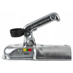 Ball hitch for a Winterhoff trailer, 800kg, with a 60mm round tube drawbar