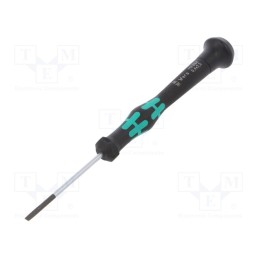 1 pcs x WERA - 5117994001 - Screwdriver, slot, precision, 2,5x0,4mm, Kraftform Micro