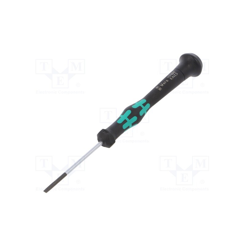 1 pcs x WERA - 5117994001 - Screwdriver, slot, precision, 2,5x0,4mm, Kraftform Micro