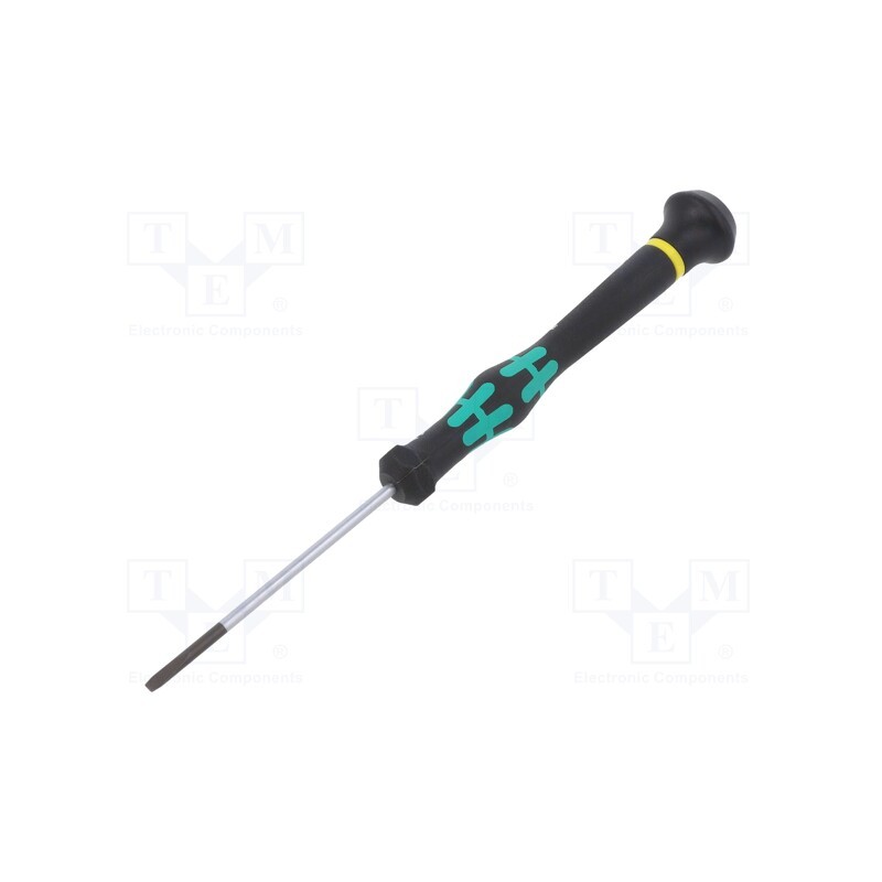 1 pcs x WERA - 5118006001 - Screwdriver, slot, precision, 2,0x0,4mm, Blade length: 60mm