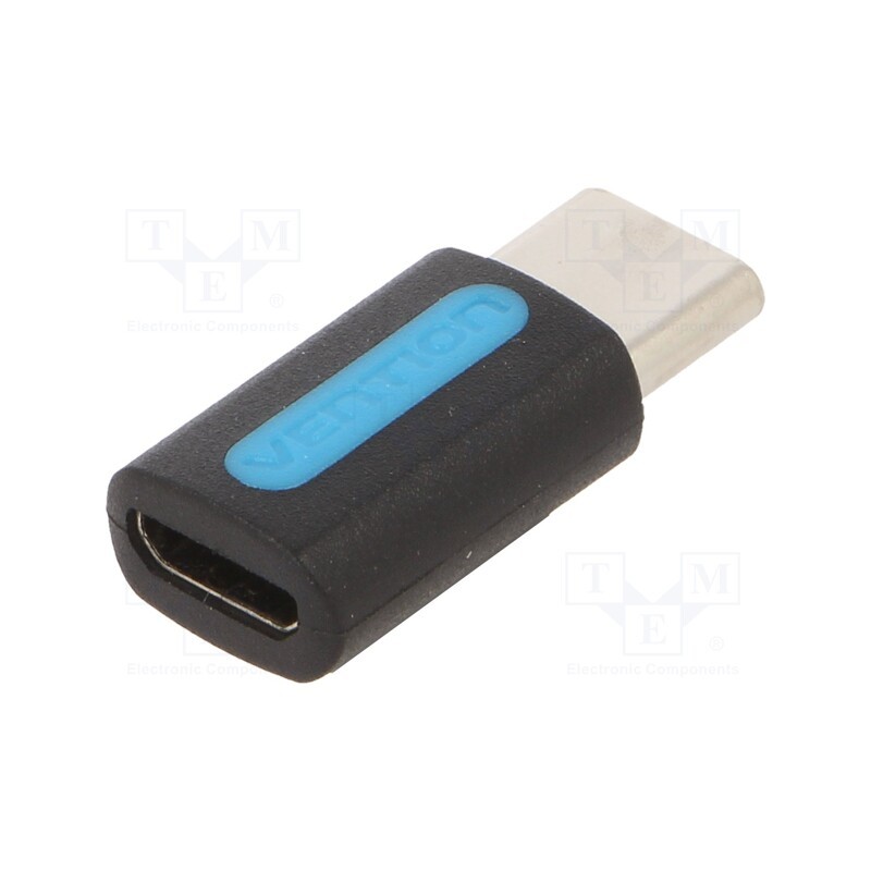1 pcs x VENTION - CDXB0 - Adapter, USB 2.0, USB B micro socket,USB C plug, nickel plated