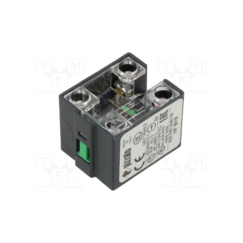 1 pcs x PIZZATO ELETTRICA - VF B18 - Contact block, NO + NC, 10A, max.400VAC, max.250VDC, -40÷80°C