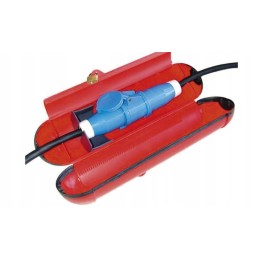 Cover to protect cables and CEE plug