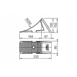 A wheel chock for a tow truck trailer and a handle