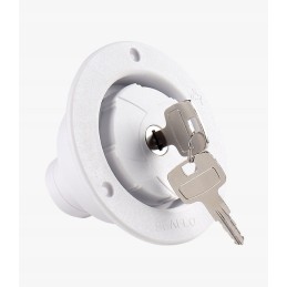 Lockable water filler for a motorhome yacht