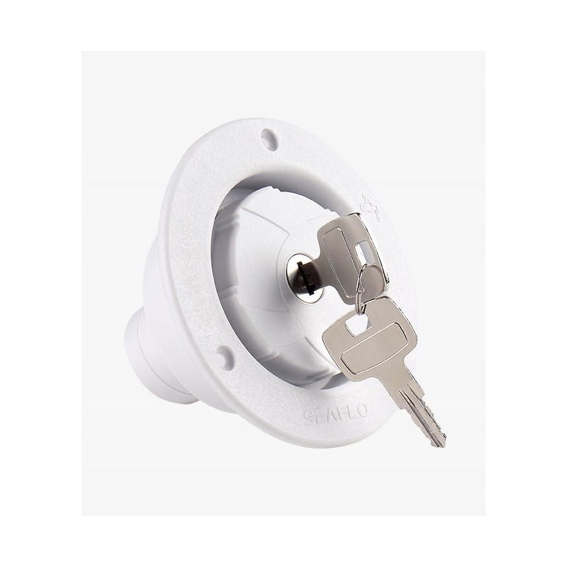 Lockable water filler for a motorhome yacht