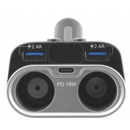 Charger splitter socket 2x USB 12v 24v b8i