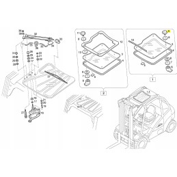 Linde window mounting screw 0009019032