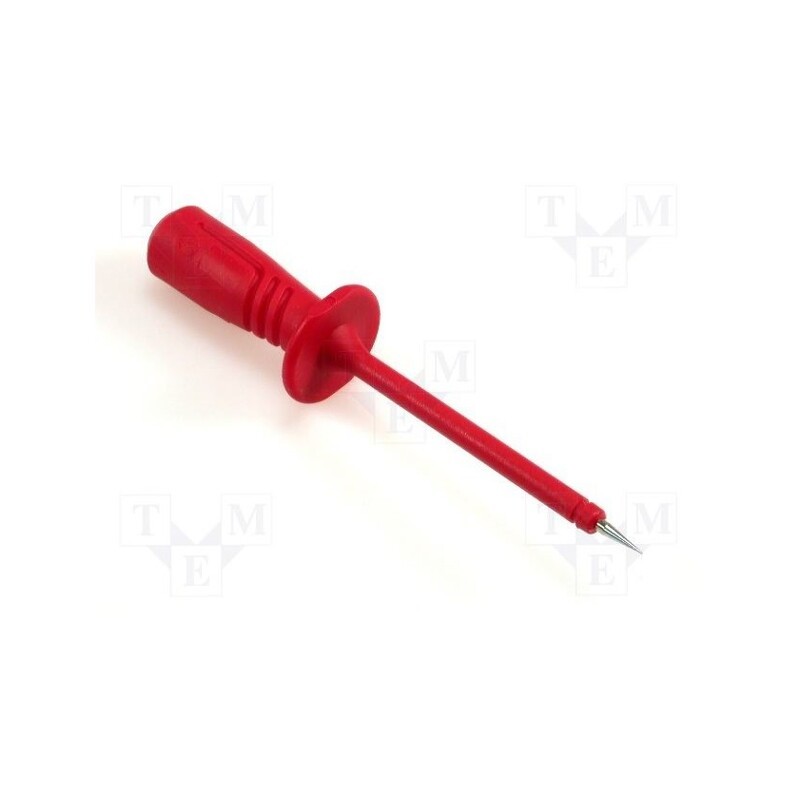 1 pcs x HIRSCHMANN T&M - PRUEF 2600 C2 RT - Probe tip, 1000V, red, Tip diameter: 2mm, Socket size: 4mm