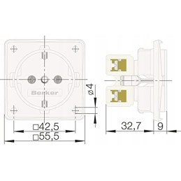 Berker Integro internal socket