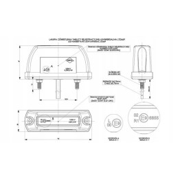 LED license plate lamp