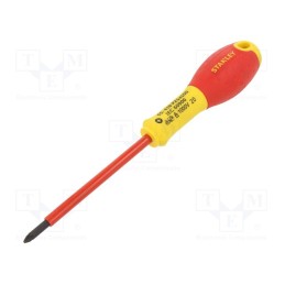1 pcs x STANLEY - 0-65-418 - Screwdriver, Pozidriv®, insulated, PZ1, FATMAX®, 100mm, 1kVAC