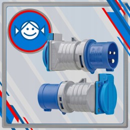 Camping adapter cee plug socket 230v ip44