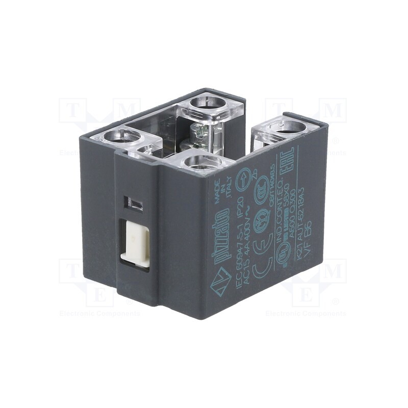 1 pcs x PIZZATO ELETTRICA - VF B6 - Contact block, NO + NC, 10A, max.400VAC, max.250VDC, -40÷80°C