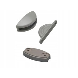 Gray clamp plopp caravan door lock, 3 parts