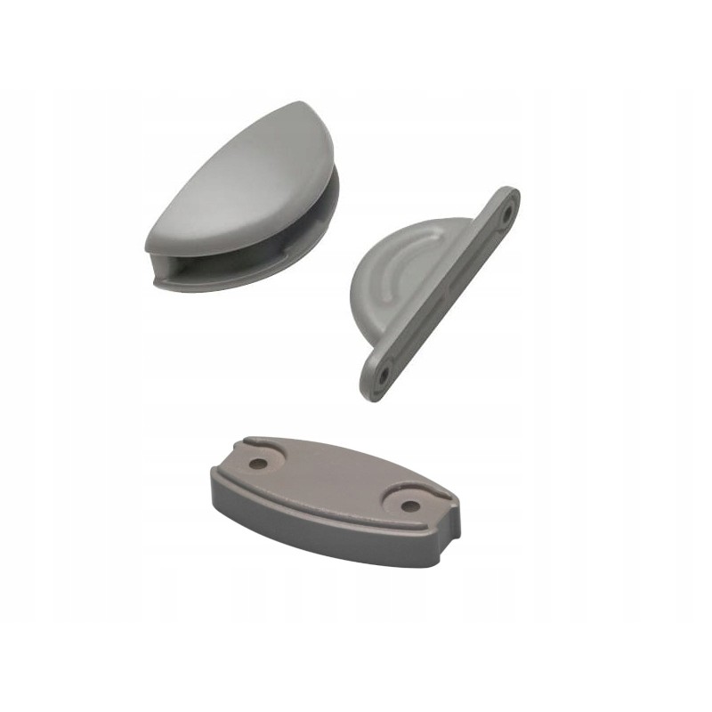 Gray clamp plopp caravan door lock, 3 parts