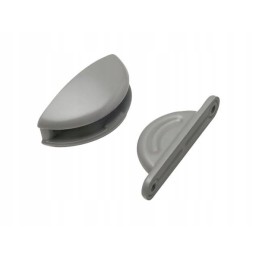 Gray clamp plopp caravan door lock, 3 parts