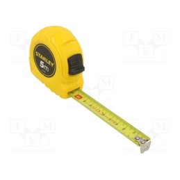 1 pcs x STANLEY - 1-30-497 - Measuring tape, L: 5m, Width: 19mm, Class: II