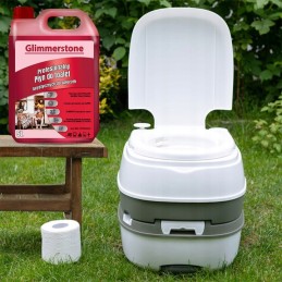 Fluid for tourist toilets for red cisterns, 10l