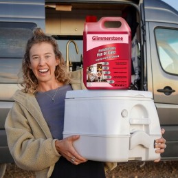 Fluid for tourist toilets for red cisterns, 10l