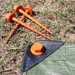 Pegs set of 12 screws 12cm peggy peg