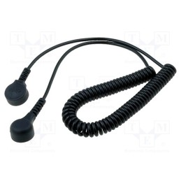 1 pcs x ELME - WIRE BOTTONE 15-4 - Connection cable, ESD,coiled, 1MΩ, 1.5m