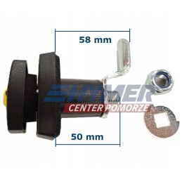 Luggage compartment lock, glove compartment, fawo black